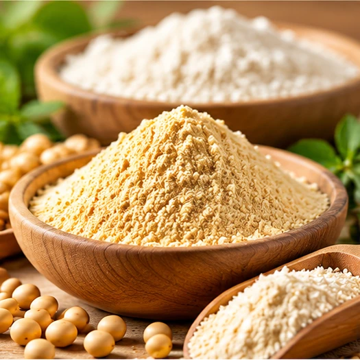Plant-based protein flours and powders
